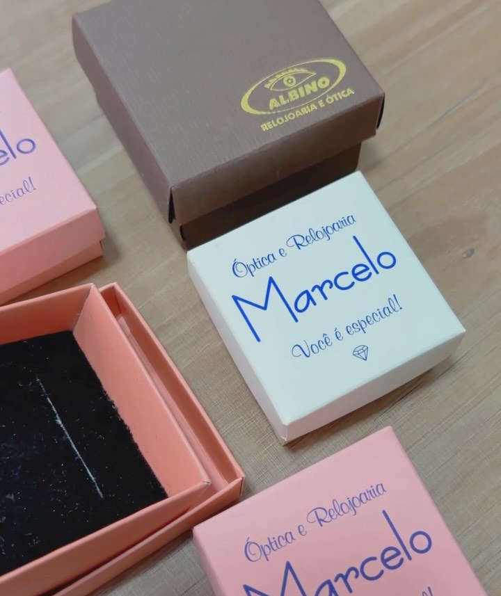 Caixas e embalagens personalizadas para joias